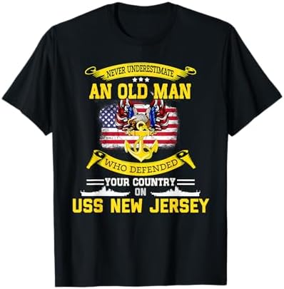 Amazon.com: USS New Jersey BB-62 T-Shirt T-Shirt : Clothing, Shoes